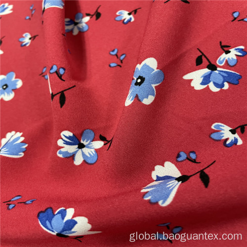 Soft Touch 100% Polyester Flower Printed Woven Cloth